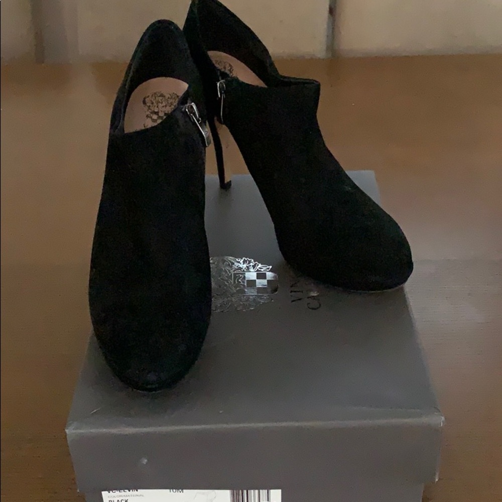 Gently used, in-box, Vince Camuto booties size 10